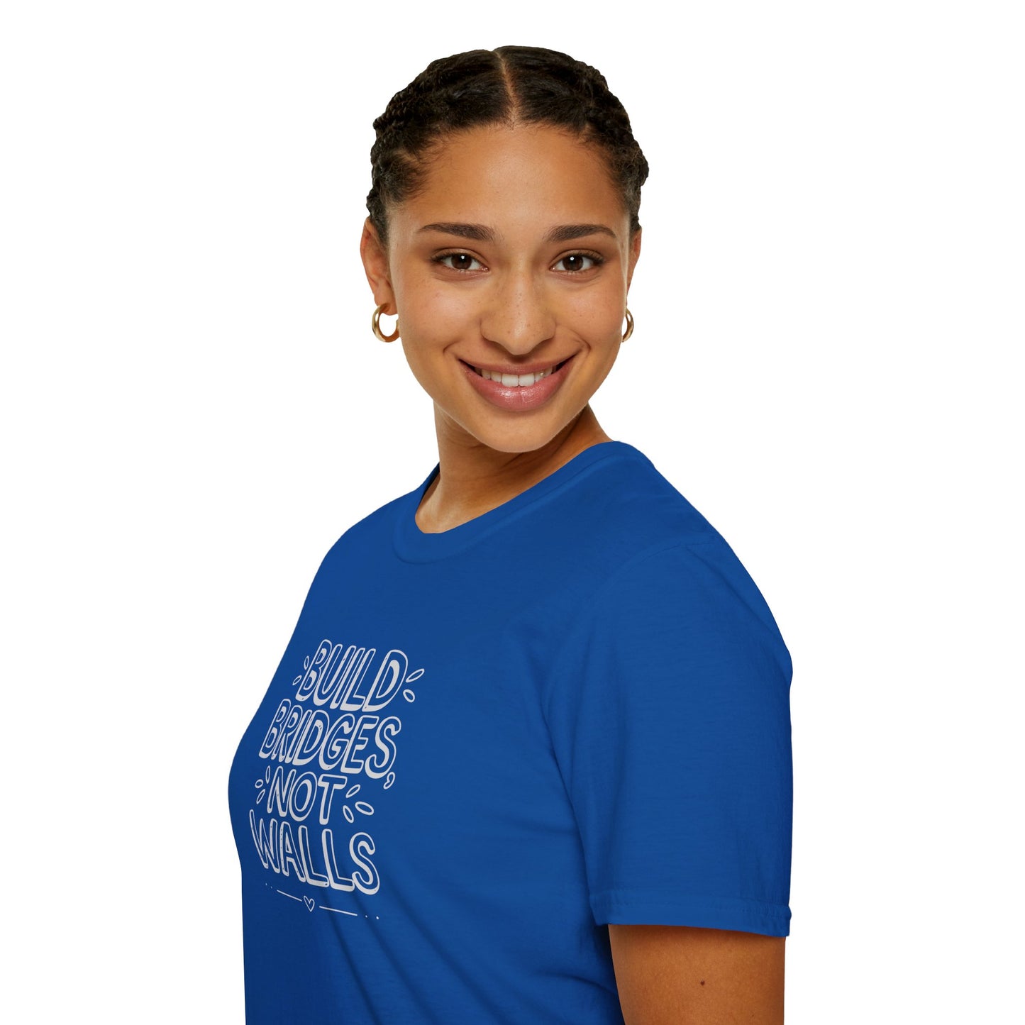 Build Bridges, Not Walls – Unisex Softstyle Tee