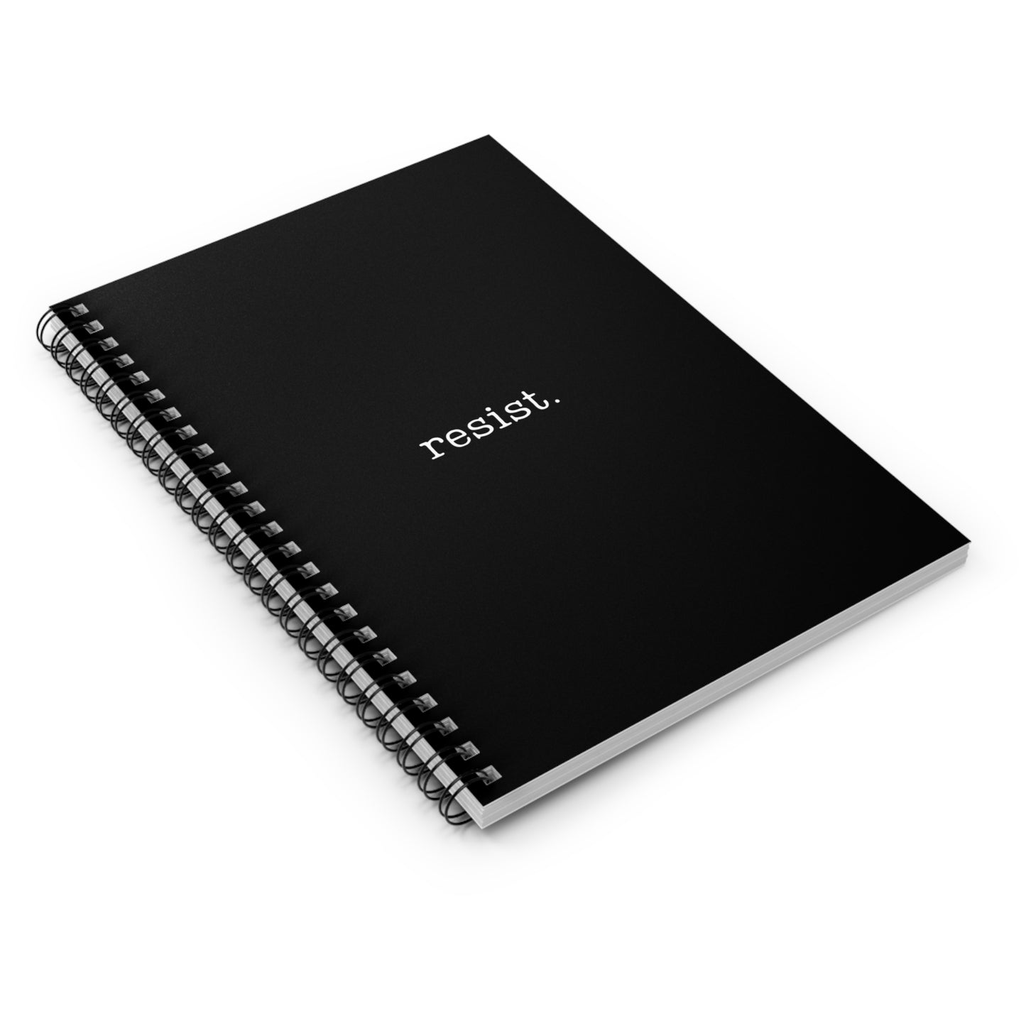 Resist - Ruled Spiral Notebook