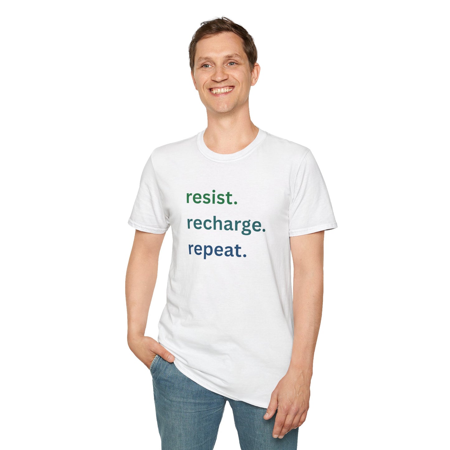 Resist. Recharge. Repeat. - Unisex T-Shirt