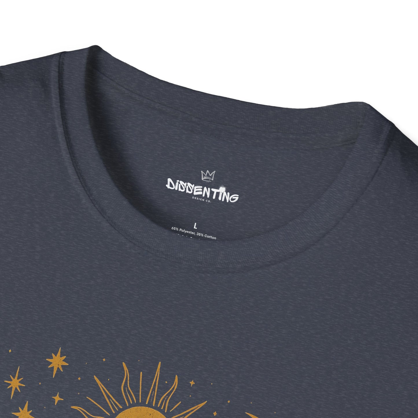 Proud Anti-Fascist – Celestial Sun & Moon Edition Unisex Softstyle Tee