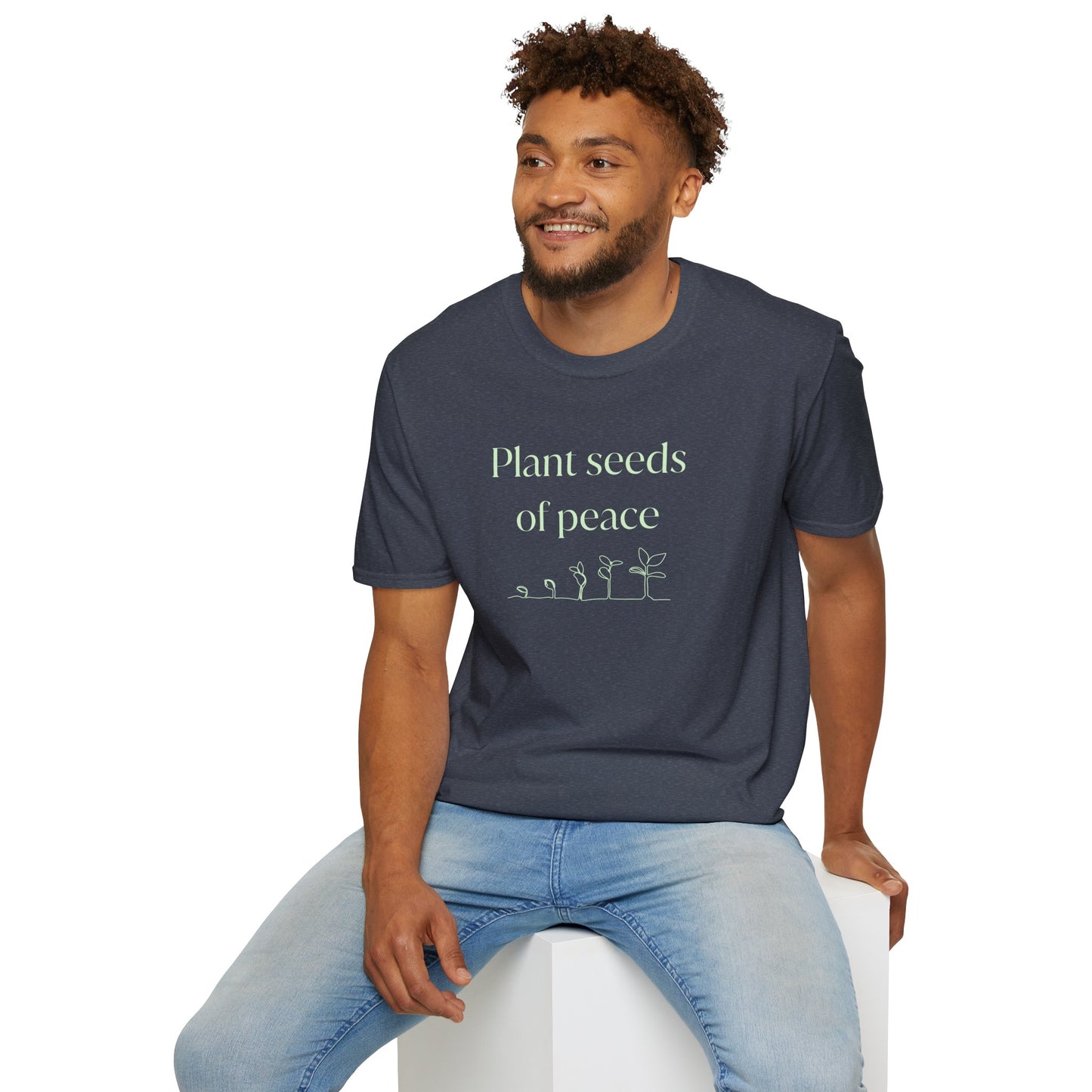 Plant Seeds of Peace – Gildan Unisex Softstyle T-Shirt