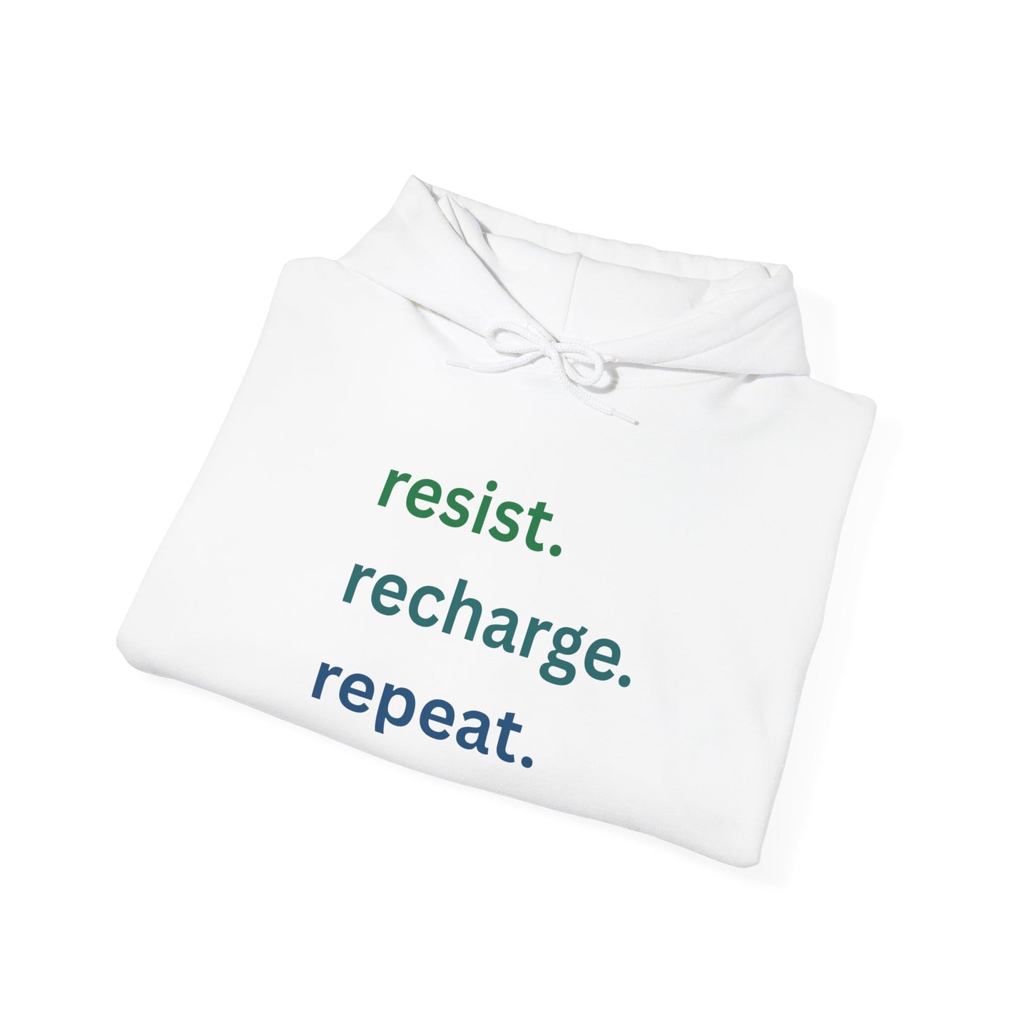 Resist. Recharge. Repeat. — Unisex Heavy Blend™ Sweatshirt