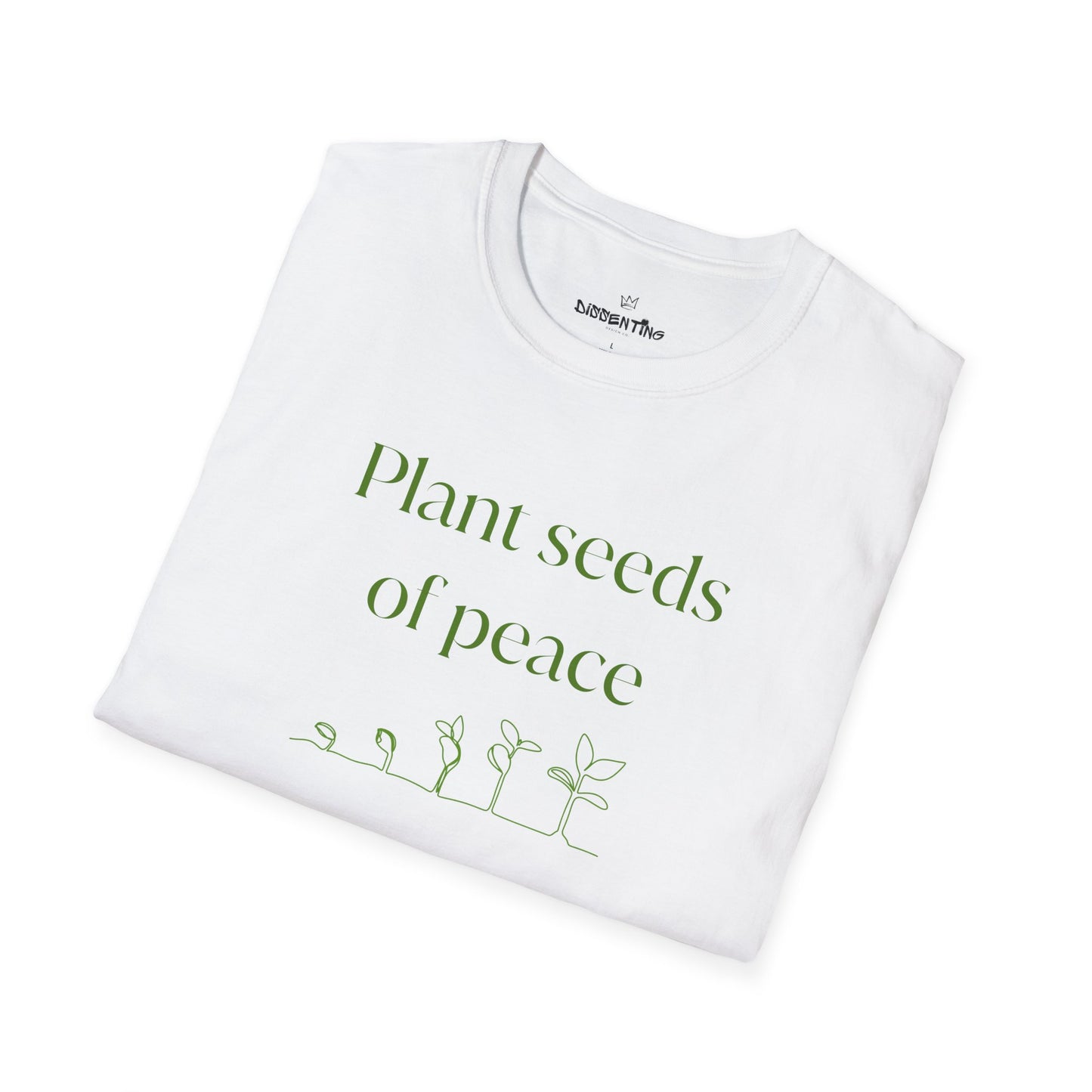 Plant Seeds of Peace – Gildan Unisex Softstyle T-Shirt