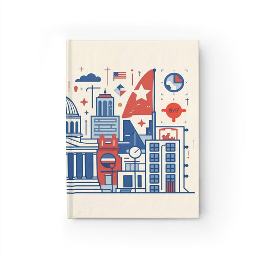 8647 Journal - Modern US Capitol Design, Ruled Line Notebook