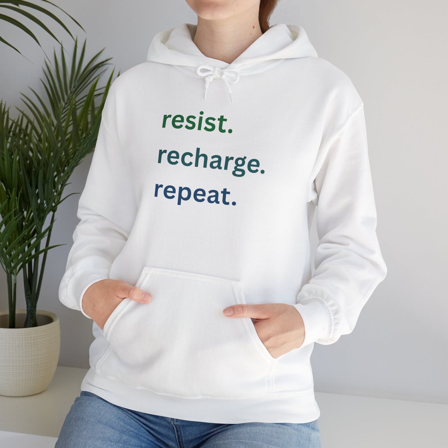 Resist. Recharge. Repeat. — Unisex Heavy Blend™ Sweatshirt