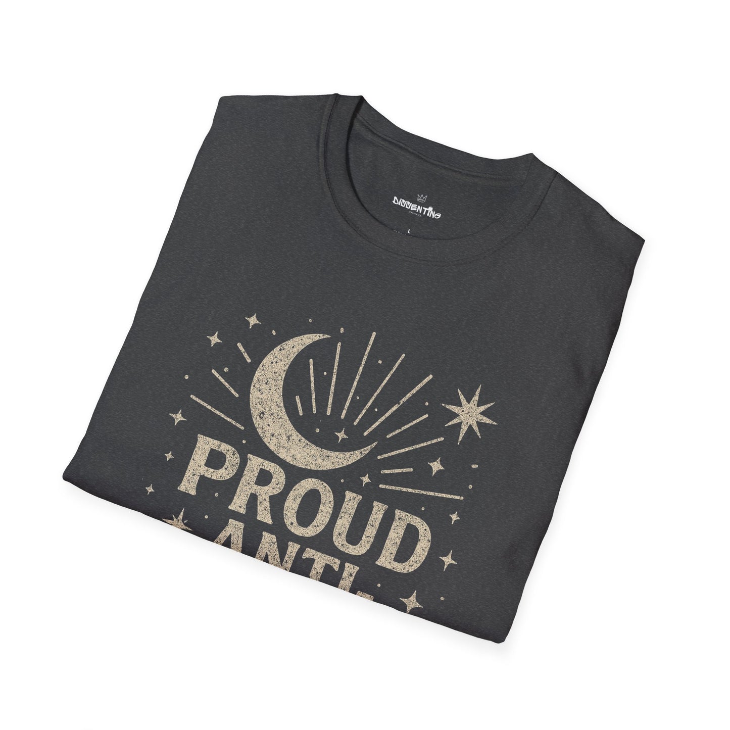 Proud Anti-Fascist – Celestial Vintage Edition Unisex Softstyle Tee