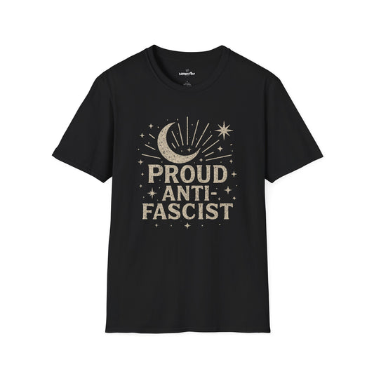 Proud Anti-Fascist – Celestial Vintage Edition Unisex Softstyle Tee