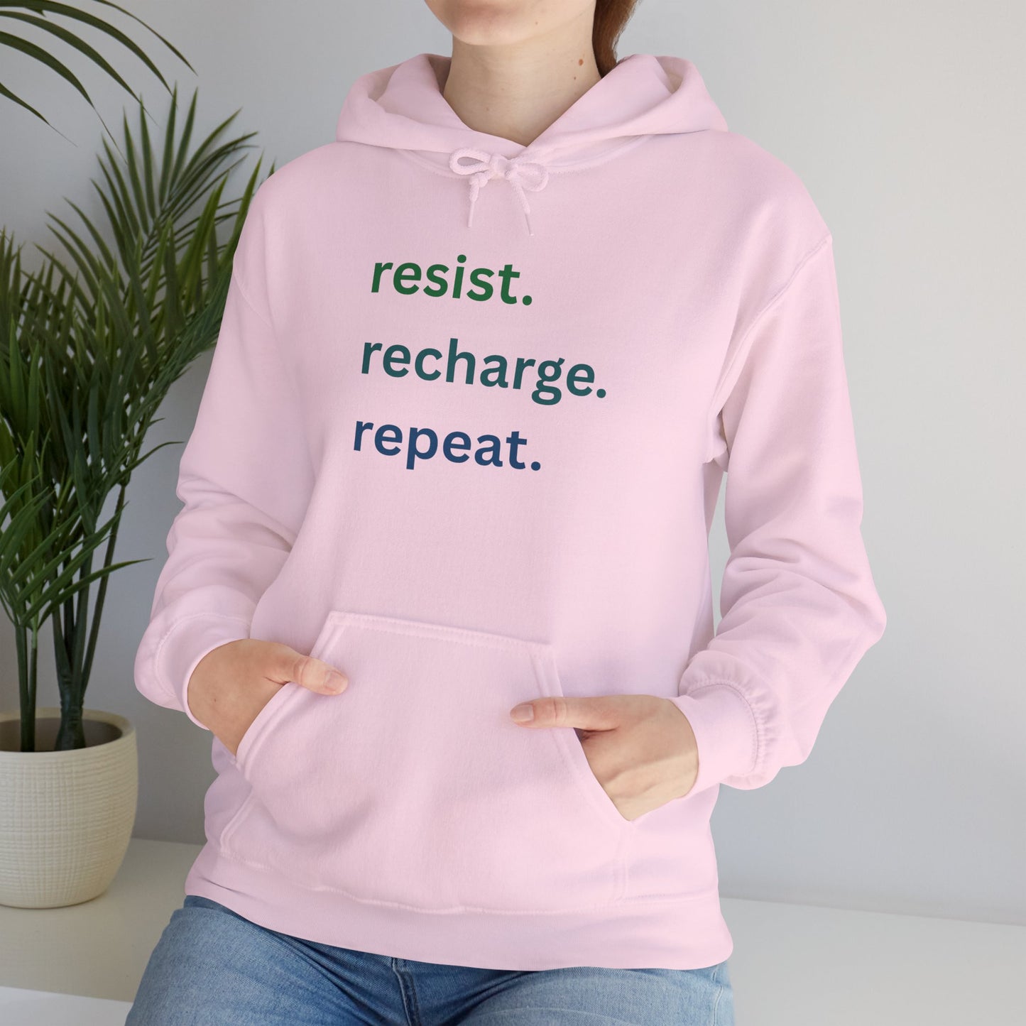 Resist. Recharge. Repeat. — Unisex Heavy Blend™ Sweatshirt