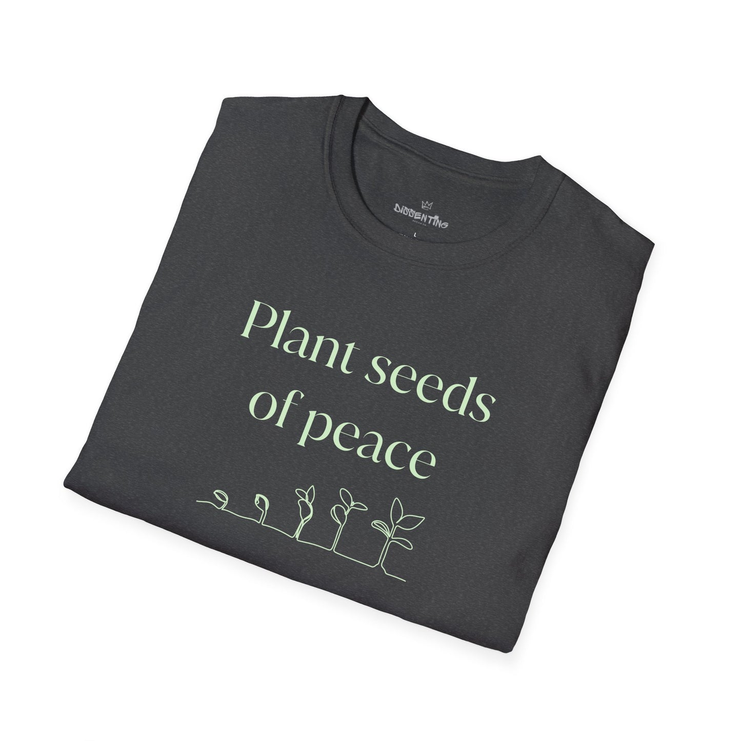 Plant Seeds of Peace – Gildan Unisex Softstyle T-Shirt