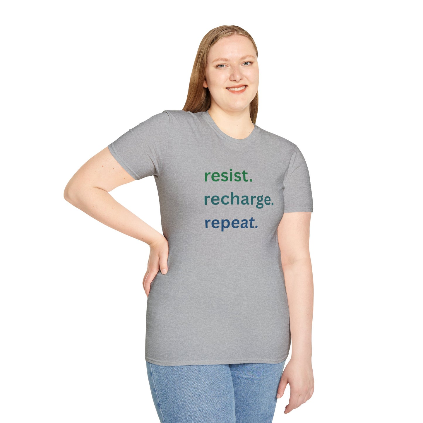 Resist. Recharge. Repeat. - Unisex T-Shirt