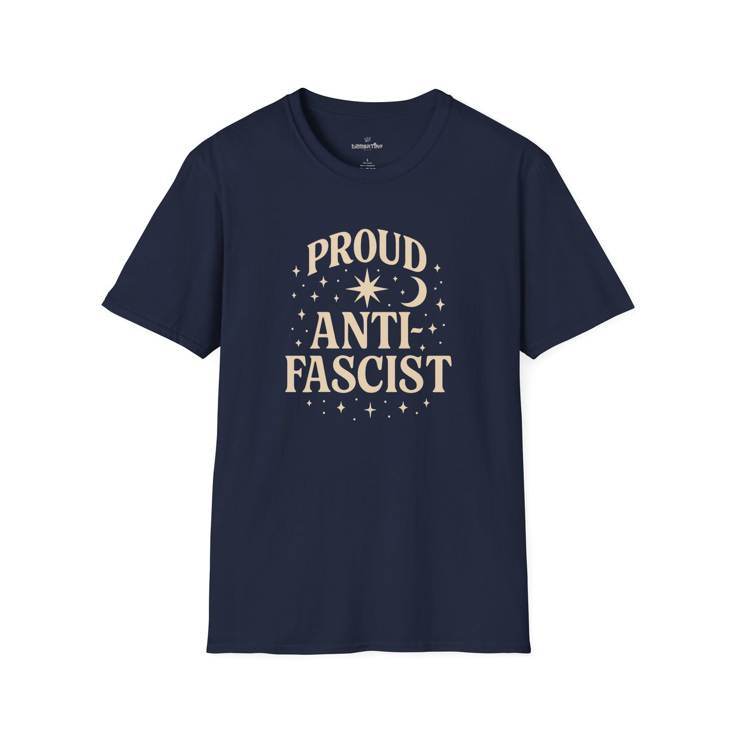 Proud Anti-Fascist – Celestial Design Unisex Tee