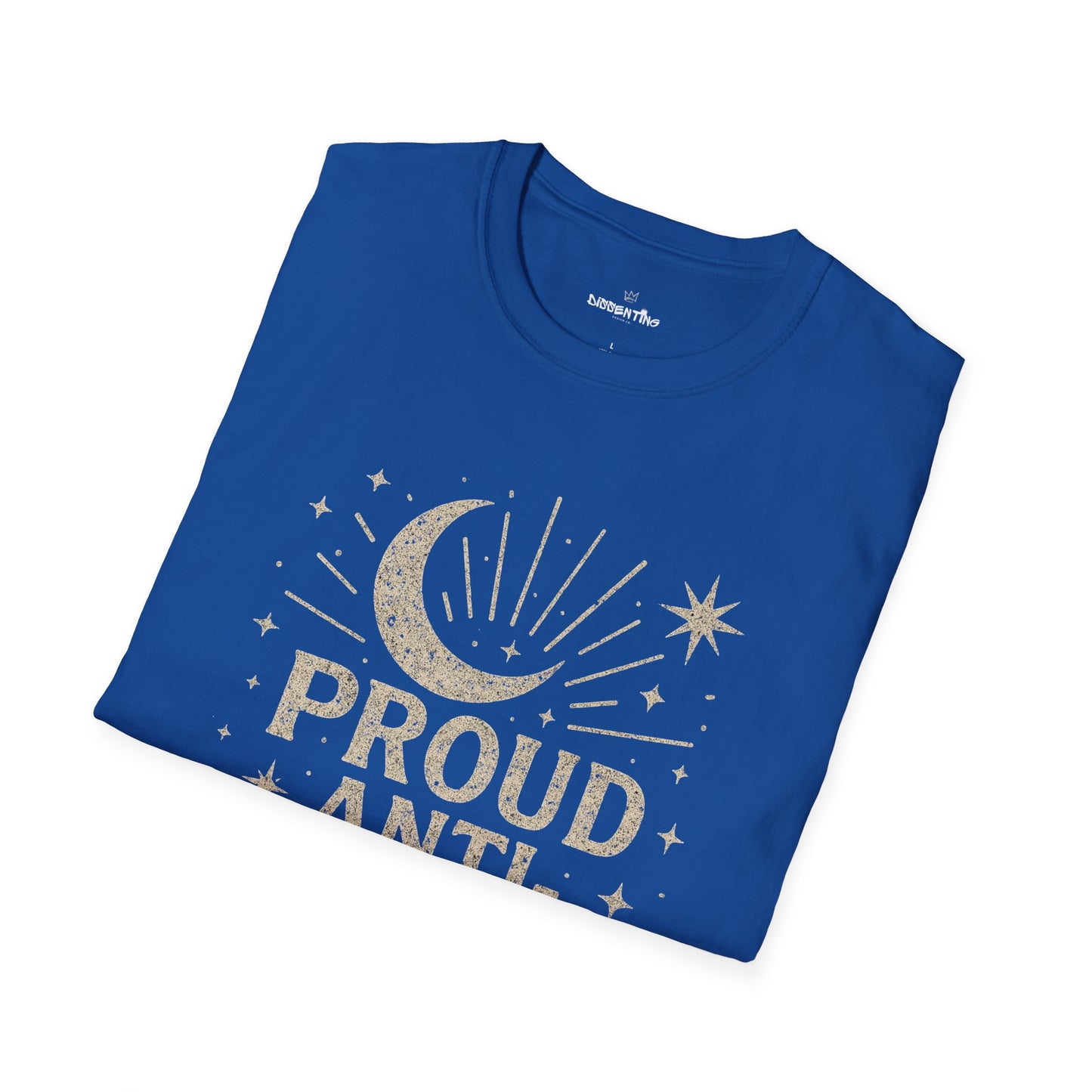 Proud Anti-Fascist – Celestial Vintage Edition Unisex Softstyle Tee