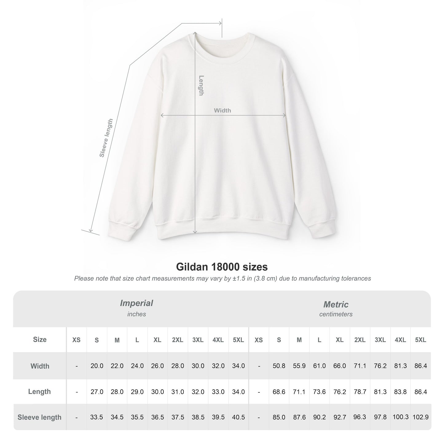 Plant Seeds of Peace – Gildan 18000 Unisex Heavy Blend Crewneck Sweatshirt
