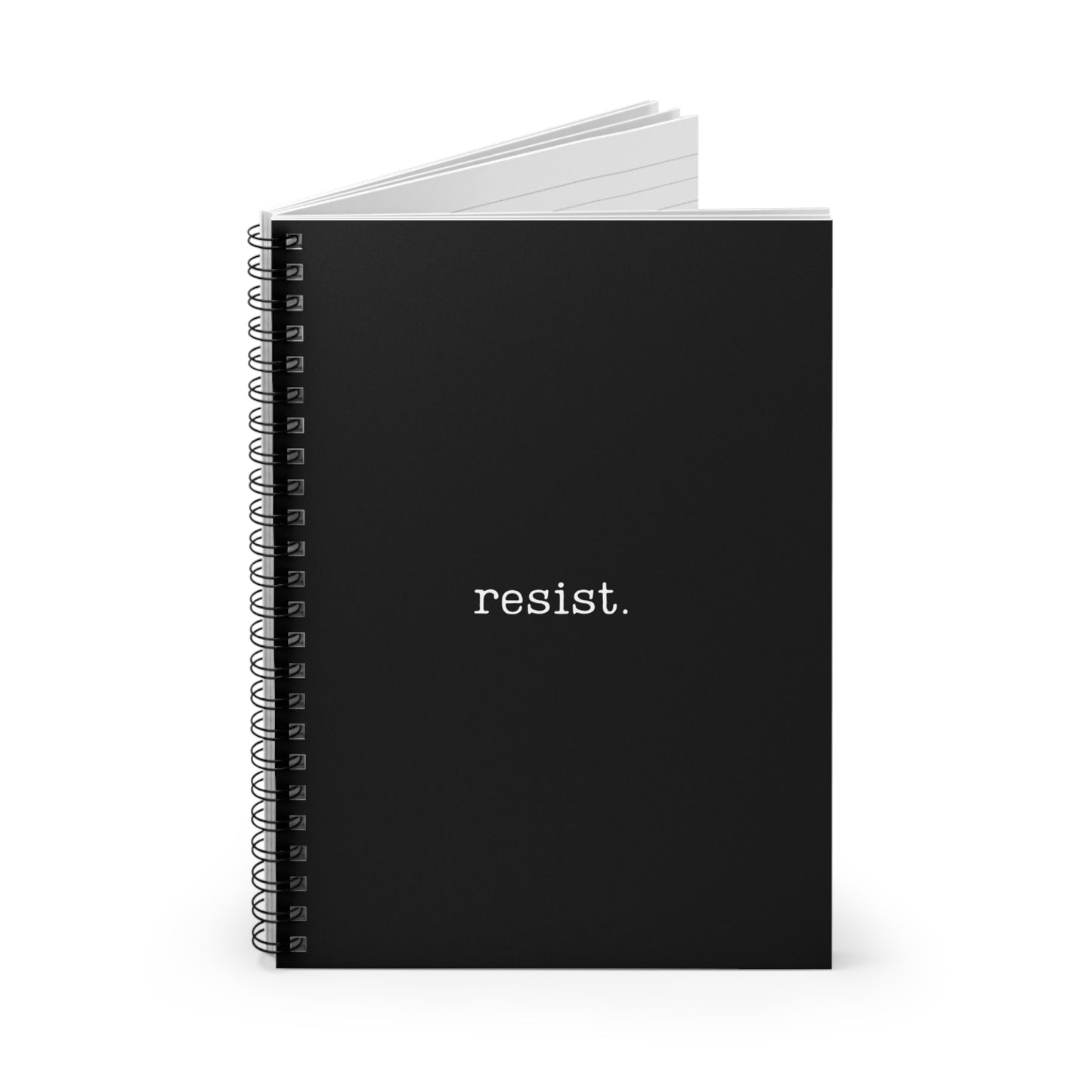 Resist - Ruled Spiral Notebook