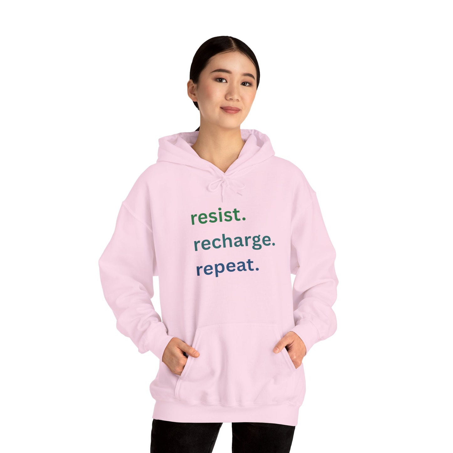 Resist. Recharge. Repeat. — Unisex Heavy Blend™ Sweatshirt