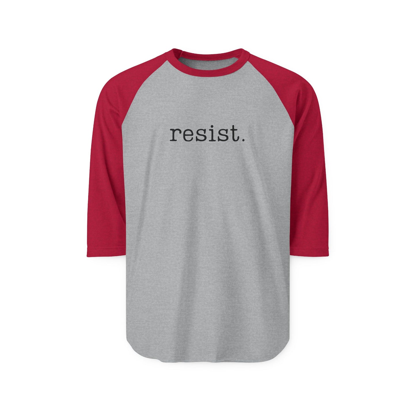 Resist - Unisex 3/4 Sleeve Raglan Shirt