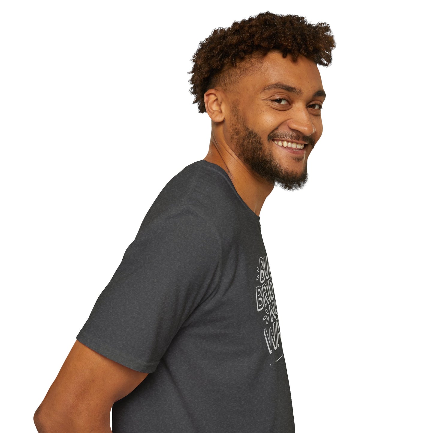 Build Bridges, Not Walls – Unisex Softstyle Tee