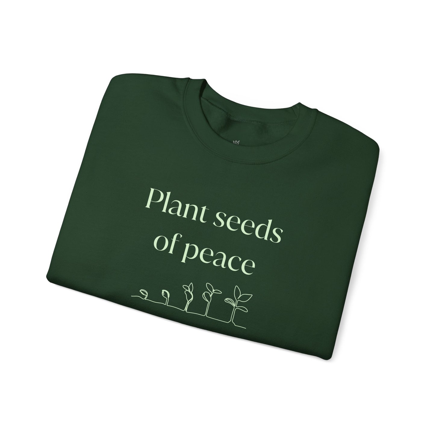 Plant Seeds of Peace – Gildan 18000 Unisex Heavy Blend Crewneck Sweatshirt