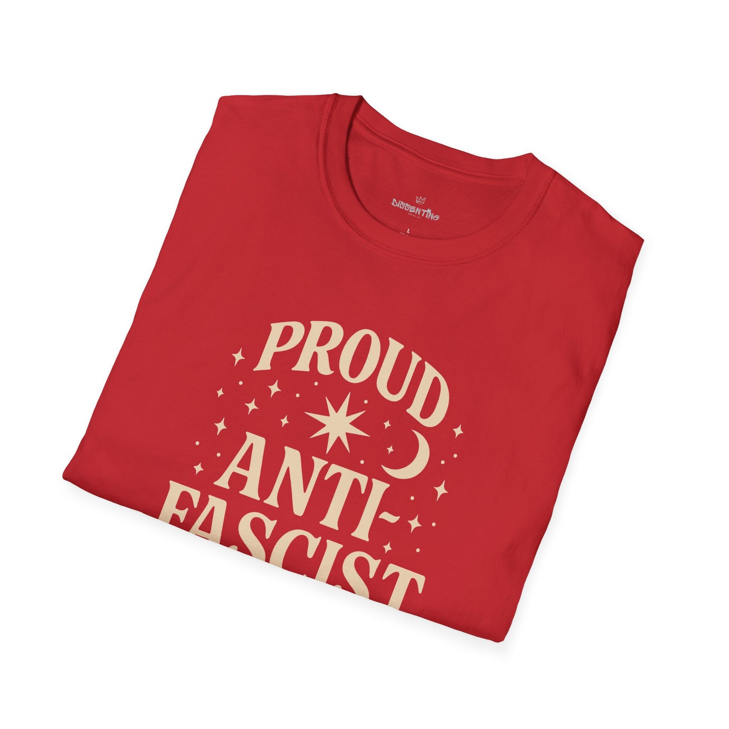 Proud Anti-Fascist – Celestial Design Unisex Tee