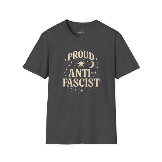 Proud Anti-Fascist – Celestial Design Unisex Tee
