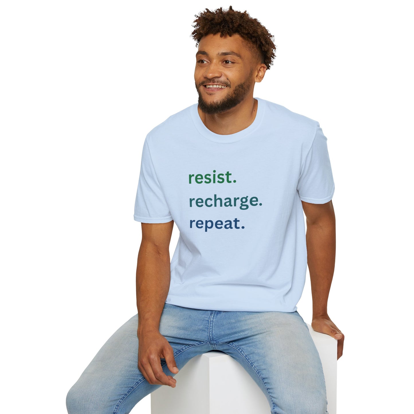 Resist. Recharge. Repeat. - Unisex T-Shirt