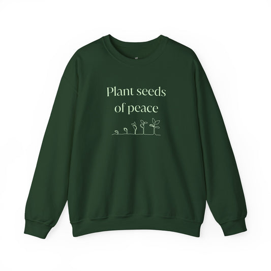 Plant Seeds of Peace – Gildan 18000 Unisex Heavy Blend Crewneck Sweatshirt
