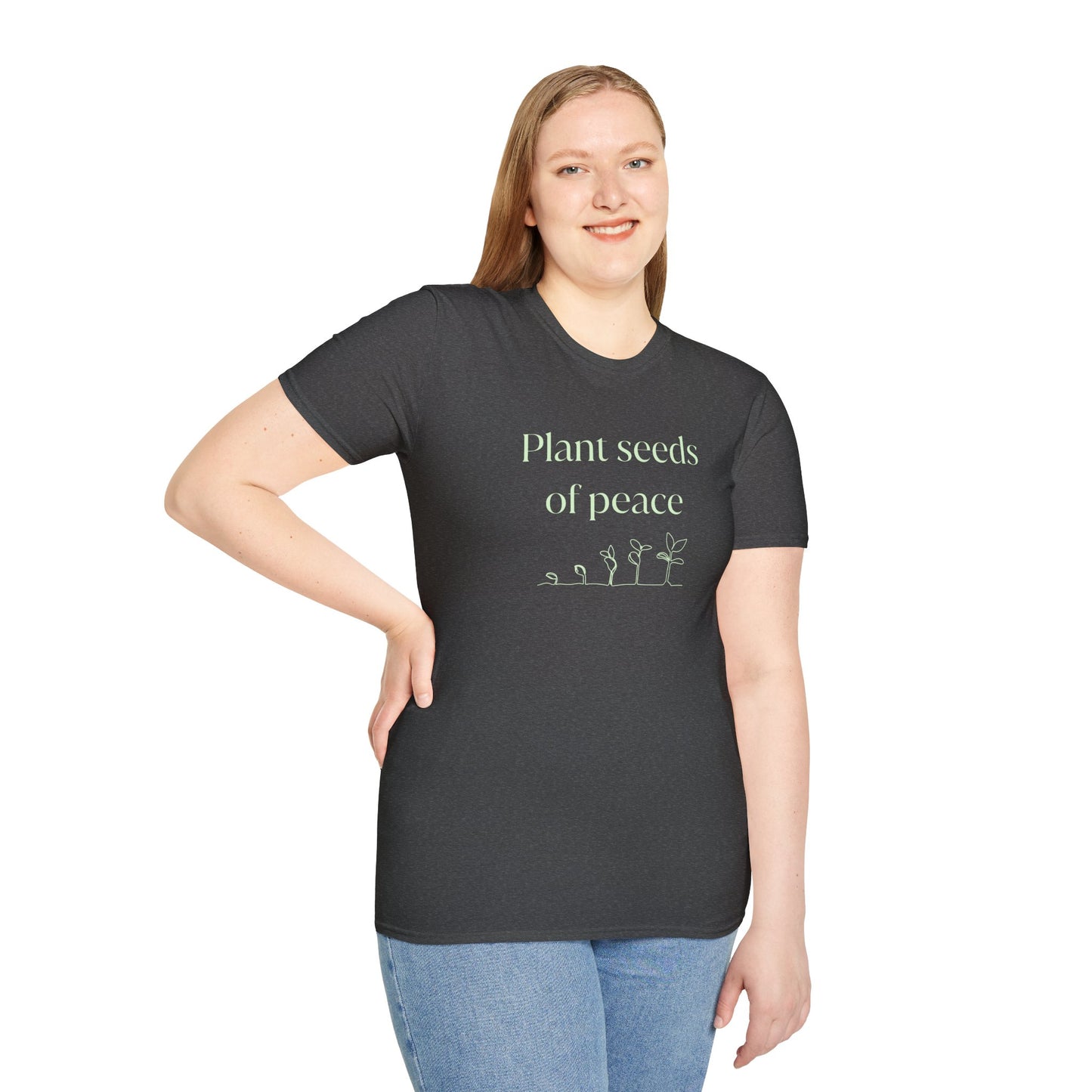 Plant Seeds of Peace – Gildan Unisex Softstyle T-Shirt