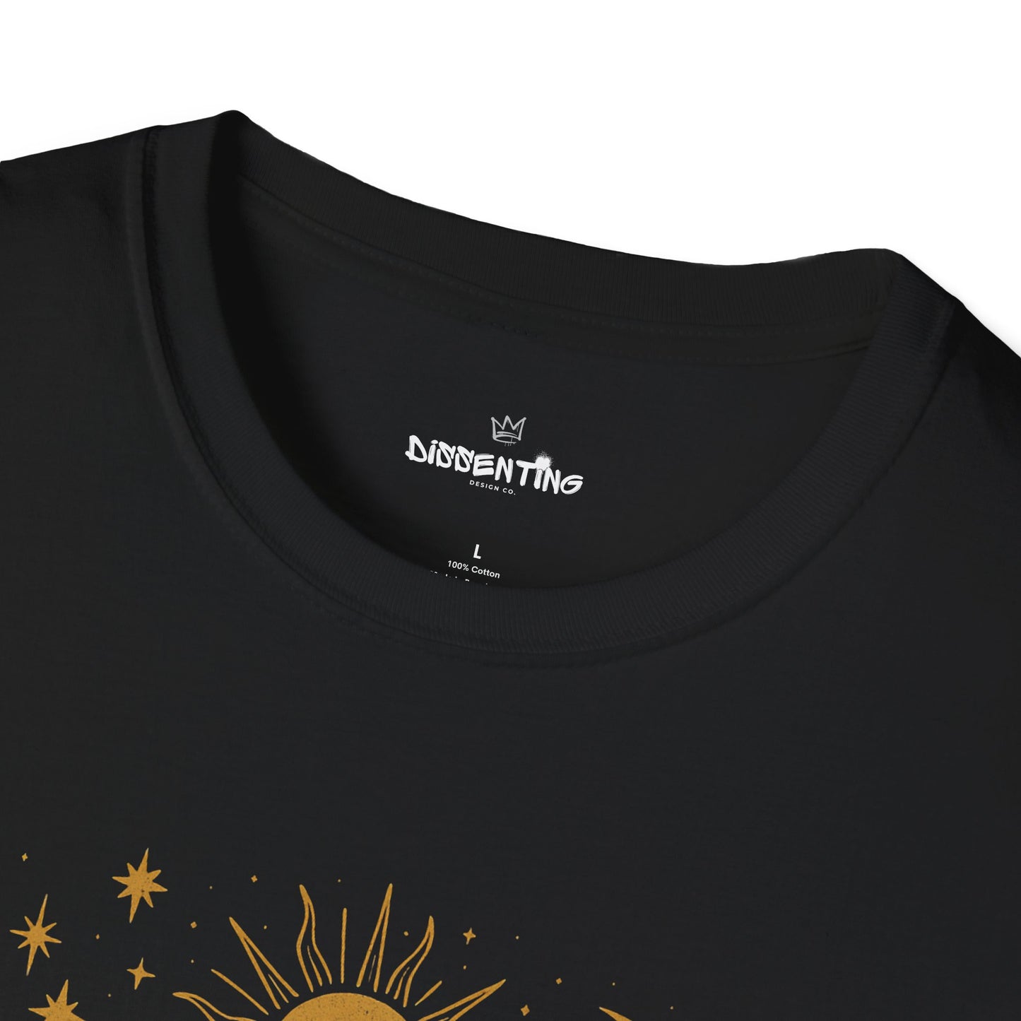 Proud Anti-Fascist – Celestial Sun & Moon Edition Unisex Softstyle Tee