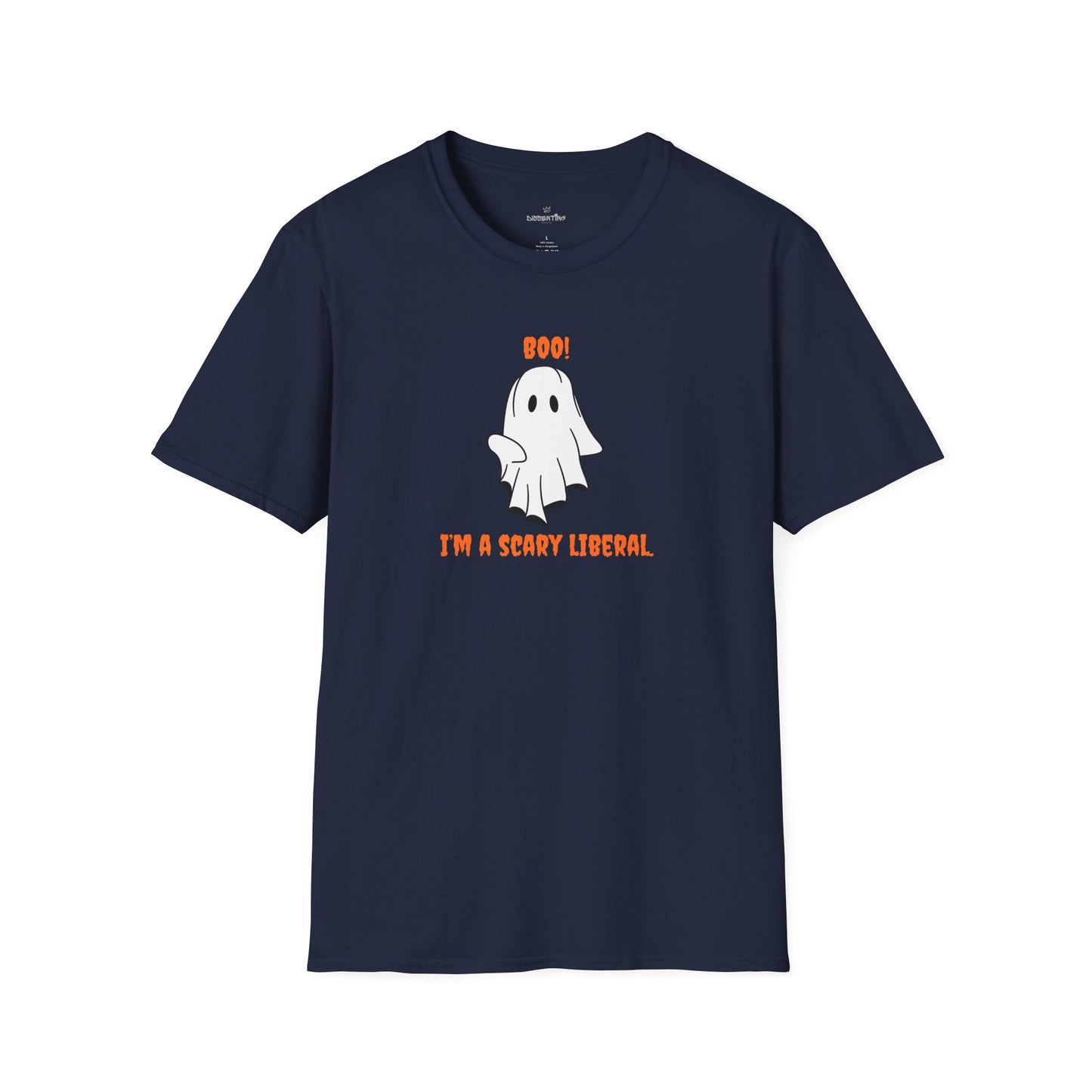 Halloween Funny T-Shirt - Boo! I'm a Scary Liberal.