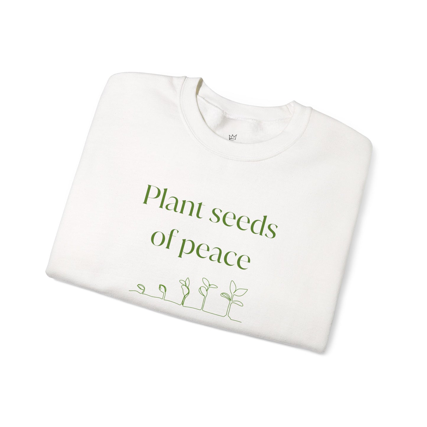 Plant Seeds of Peace – Gildan 18000 Unisex Heavy Blend Crewneck Sweatshirt