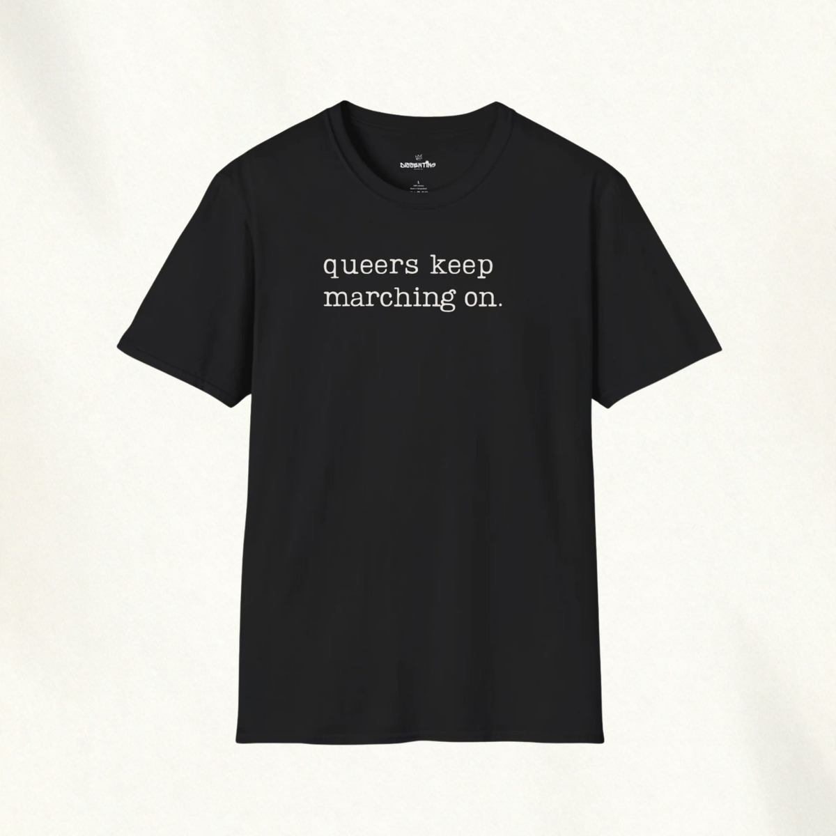 MARCHING ON. — Classic Typographic Tee