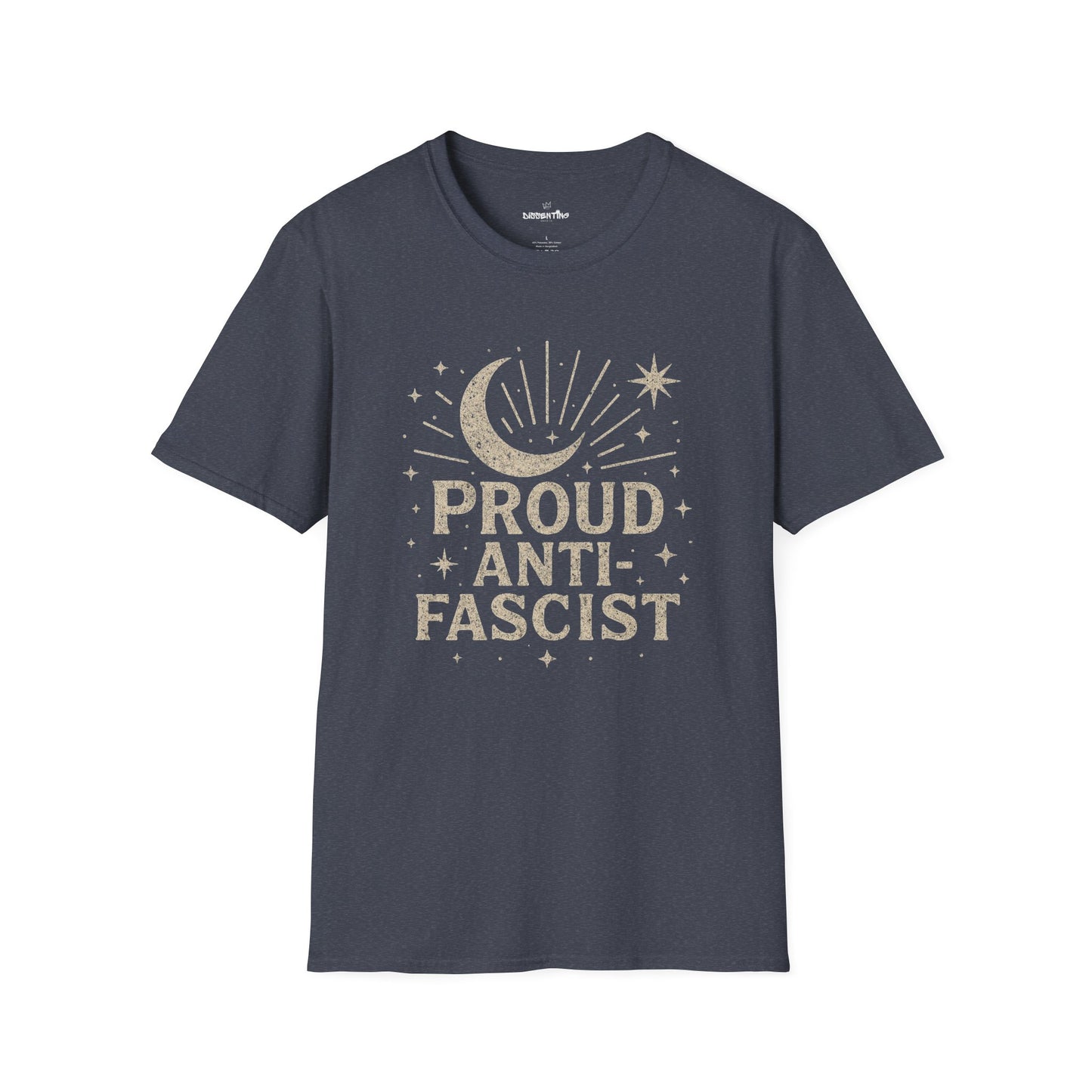 Proud Anti-Fascist – Celestial Vintage Edition Unisex Softstyle Tee