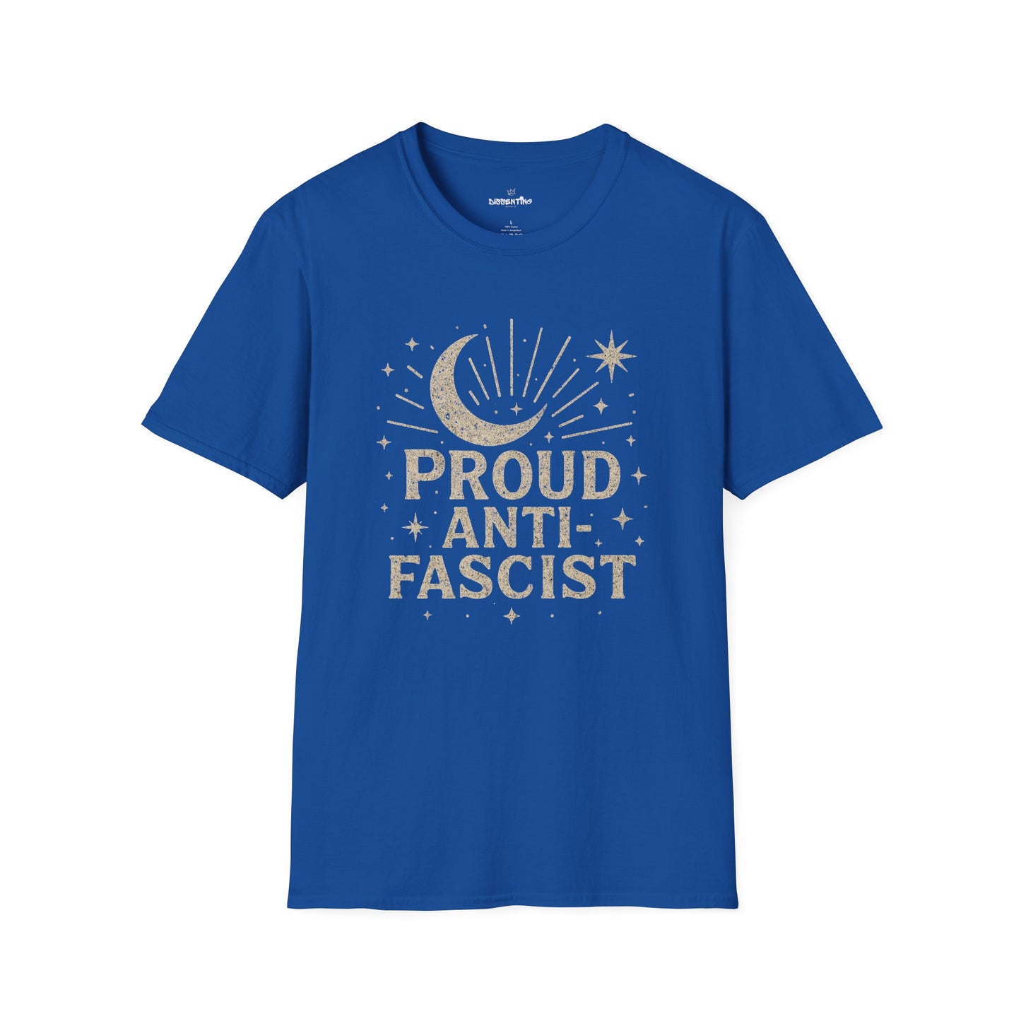 Proud Anti-Fascist – Celestial Vintage Edition Unisex Softstyle Tee