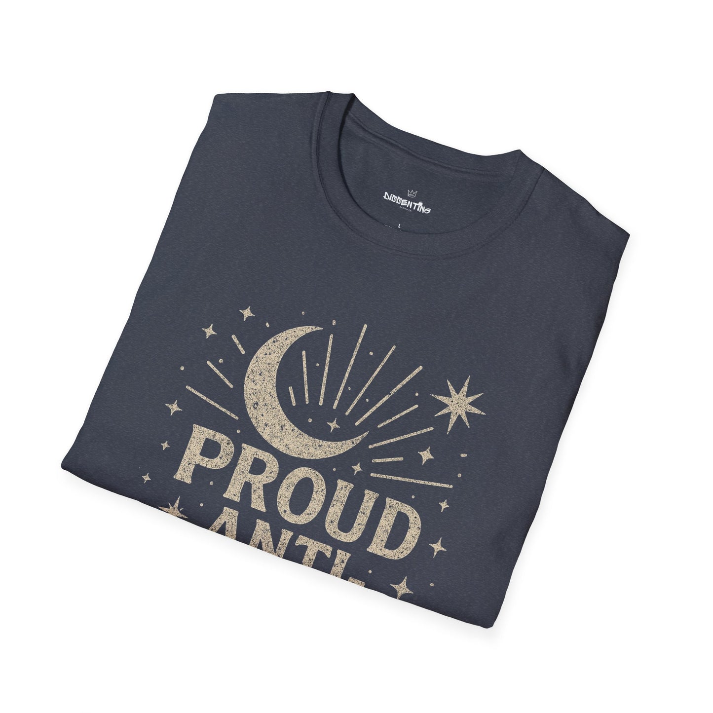 Proud Anti-Fascist – Celestial Vintage Edition Unisex Softstyle Tee