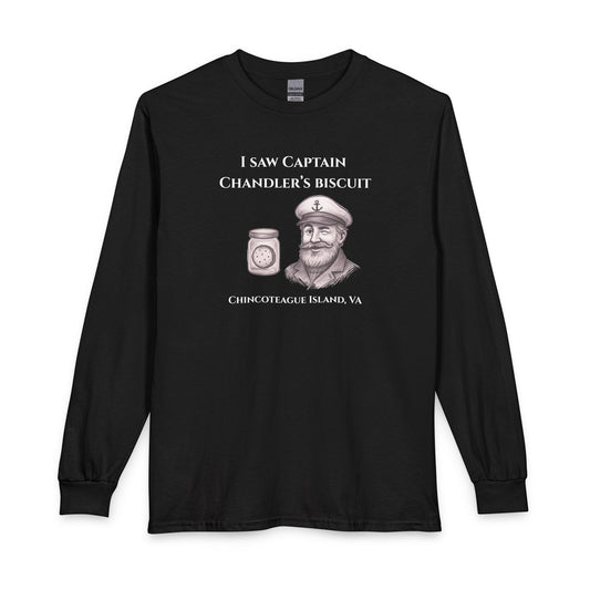 I Saw Captain Chandler’s Biscuit Long Sleeve Tee – Chincoteague