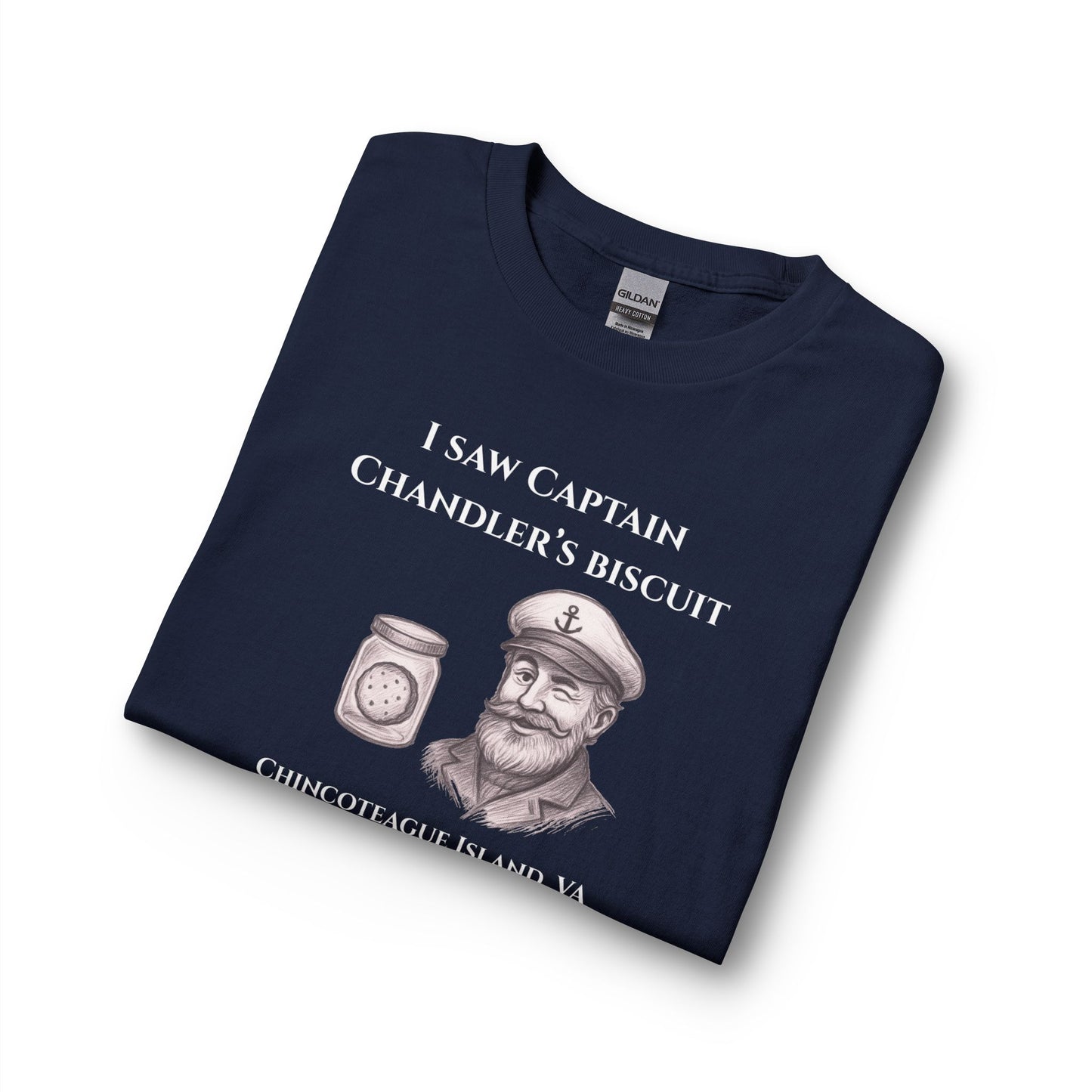 I Saw Captain Chandler’s Biscuit Long Sleeve Tee – Chincoteague
