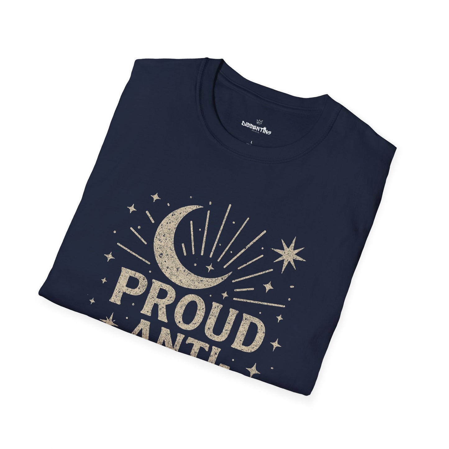 Proud Anti-Fascist – Celestial Vintage Edition Unisex Softstyle Tee