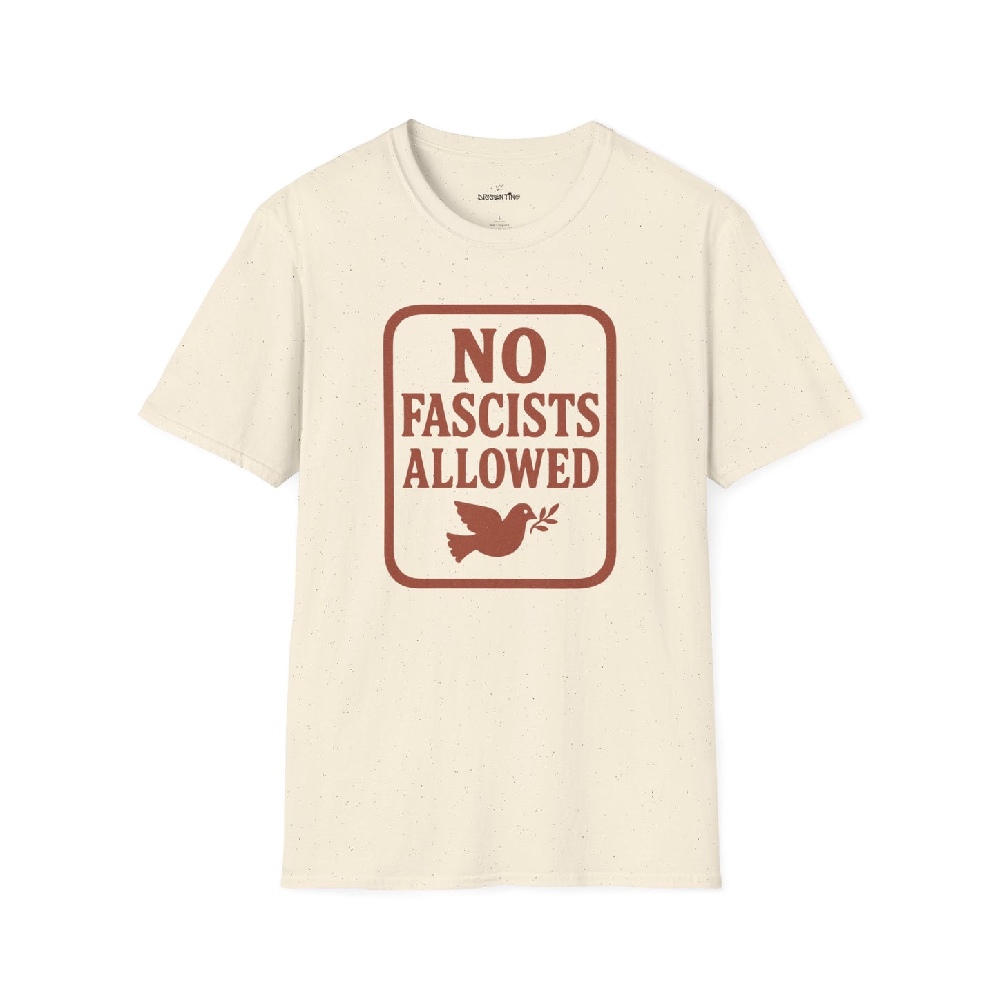 No Fascists Allowed Tee – Vintage Resistance Statement Shirt