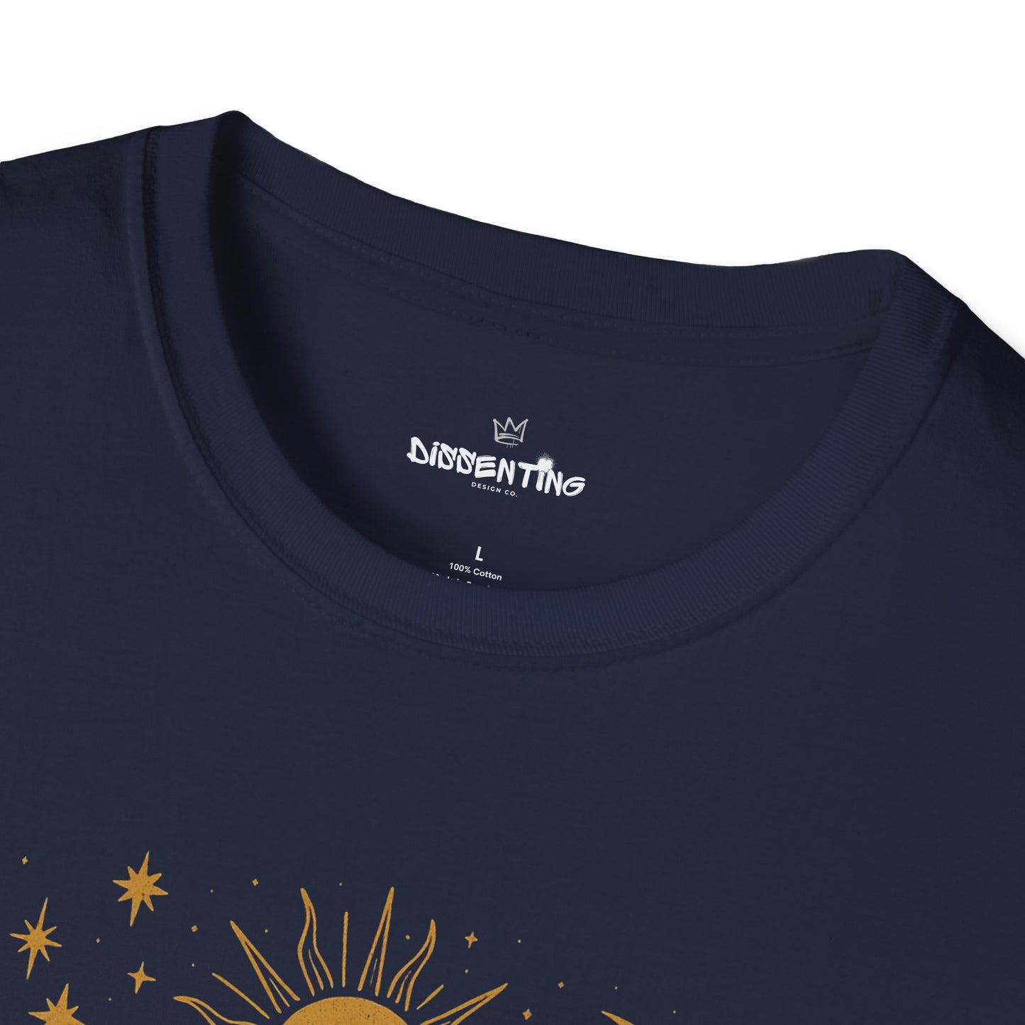 Proud Anti-Fascist – Celestial Sun & Moon Edition Unisex Softstyle Tee