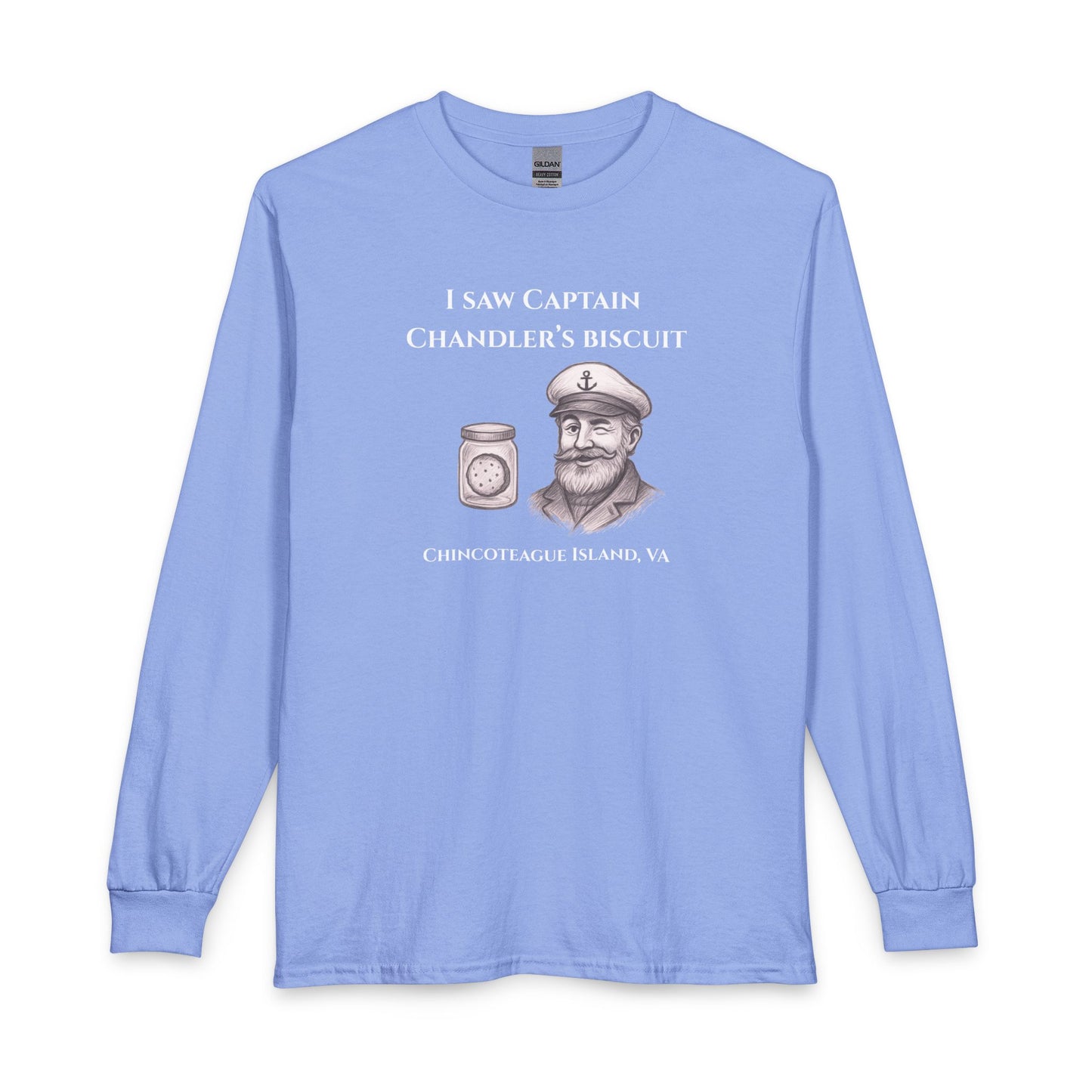 I Saw Captain Chandler’s Biscuit Long Sleeve Tee – Chincoteague