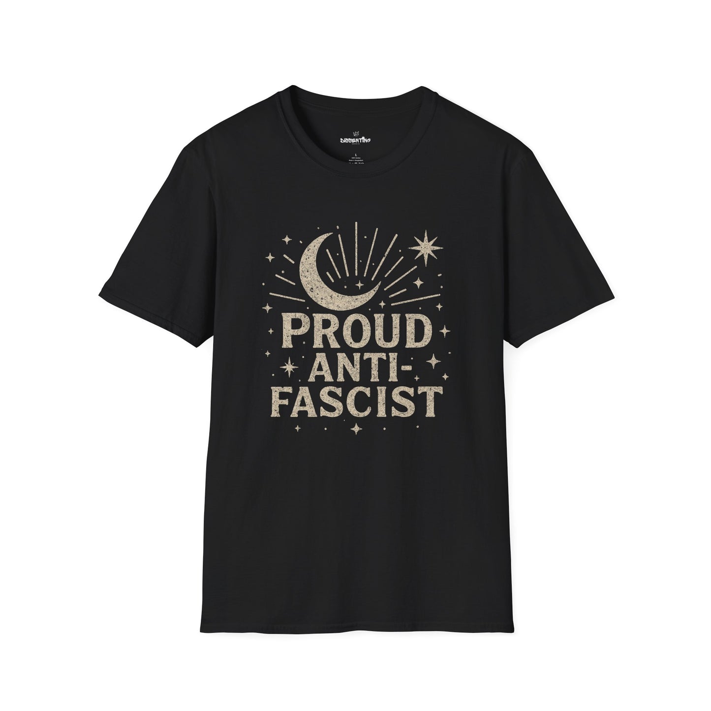 Proud Anti-Fascist – Celestial Vintage Edition Unisex Softstyle Tee