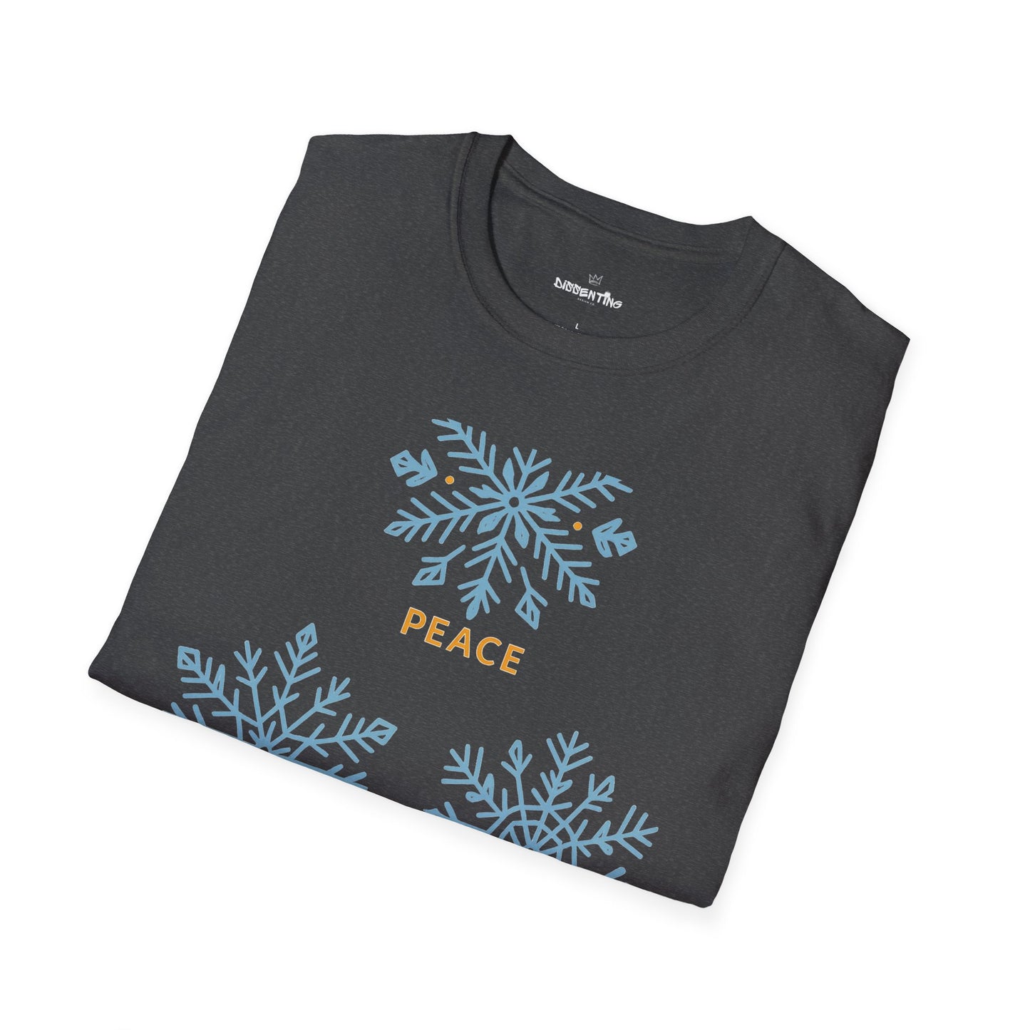 Peace Equity Solidarity – Winter Values Glow Tee