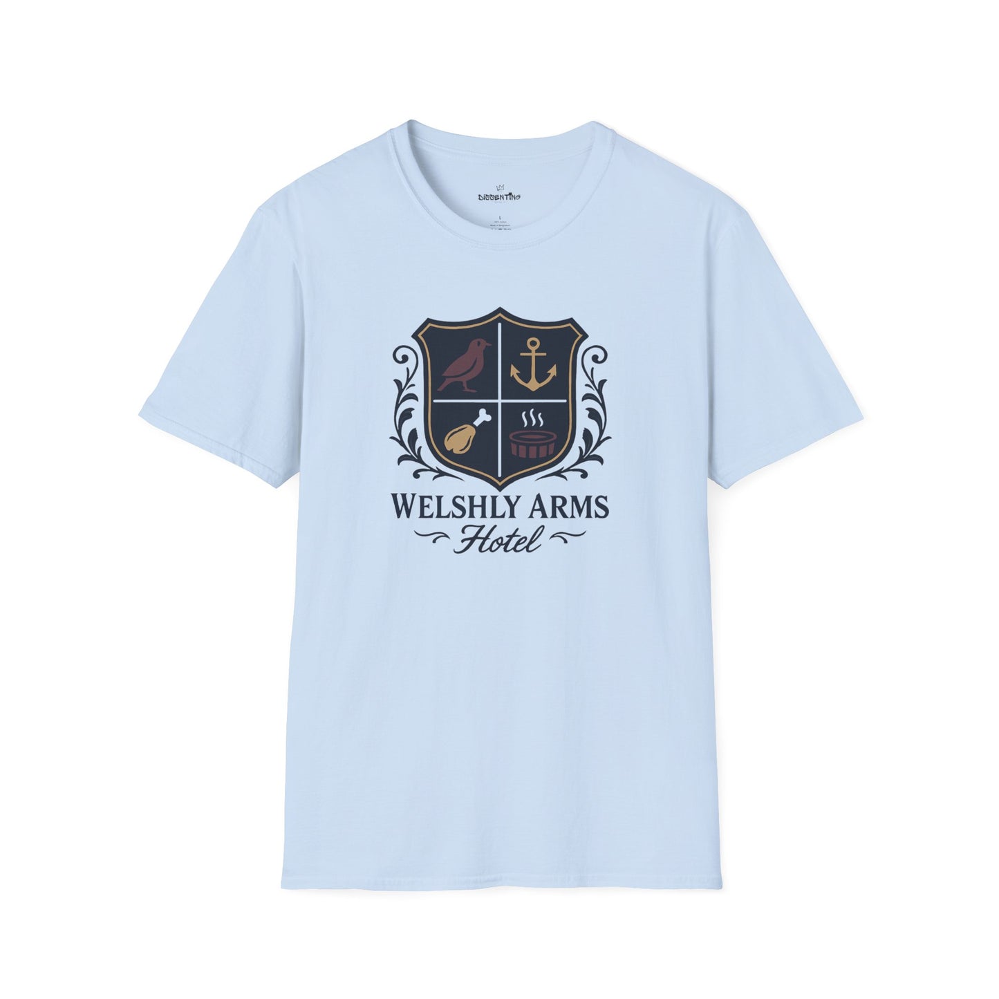 Welshly Arms Hotel Coat of Arms Tee