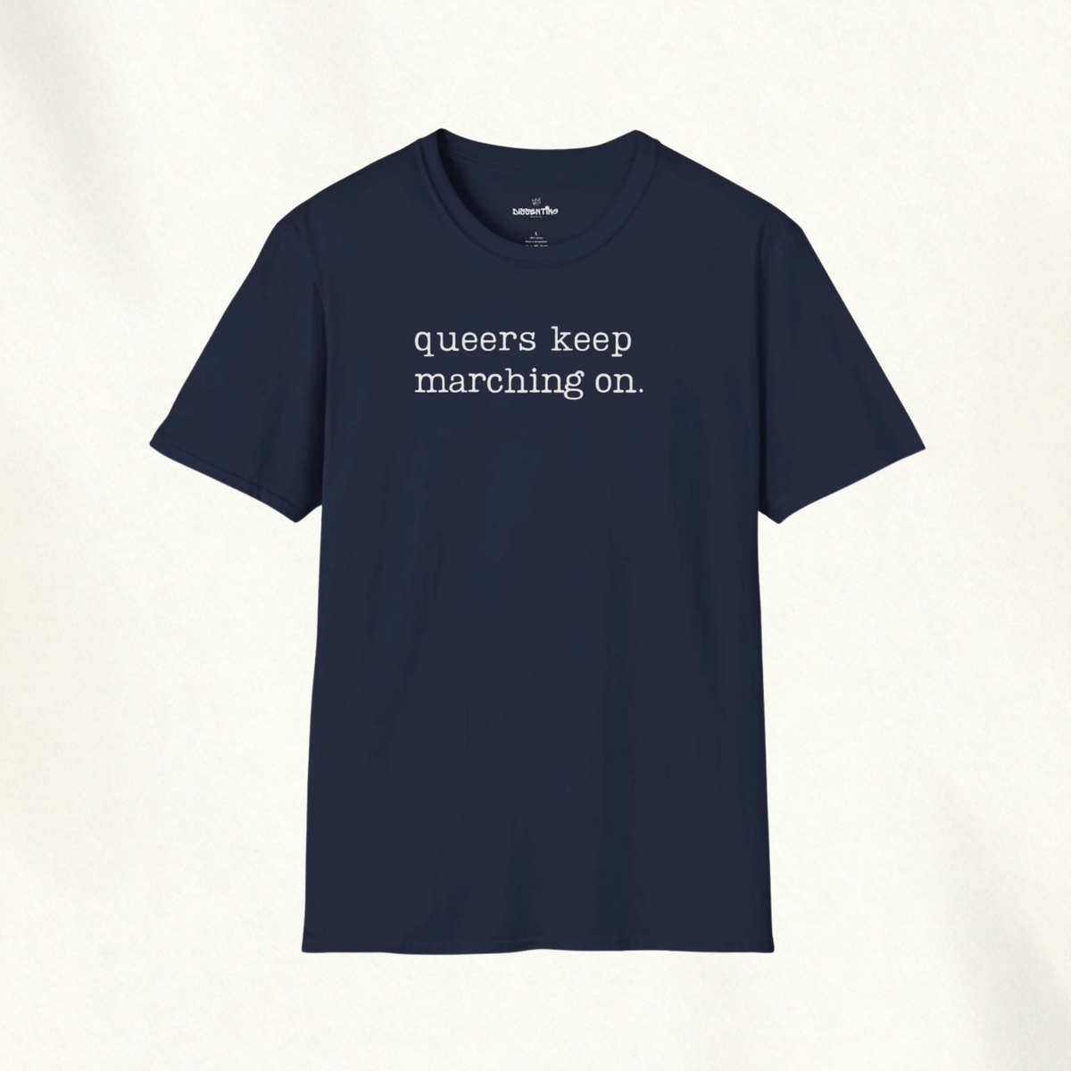 MARCHING ON. — Classic Typographic Tee