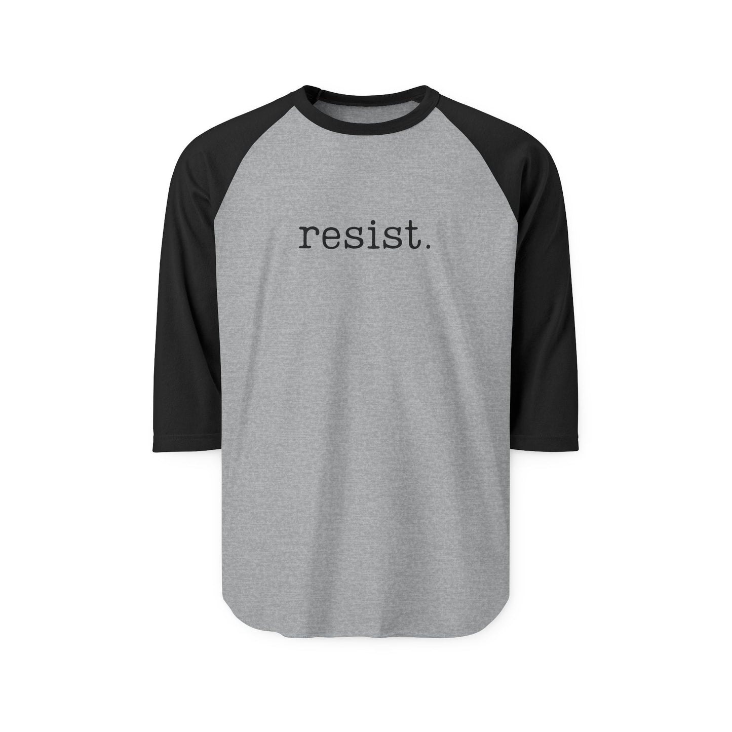 Resist - Unisex 3/4 Sleeve Raglan Shirt