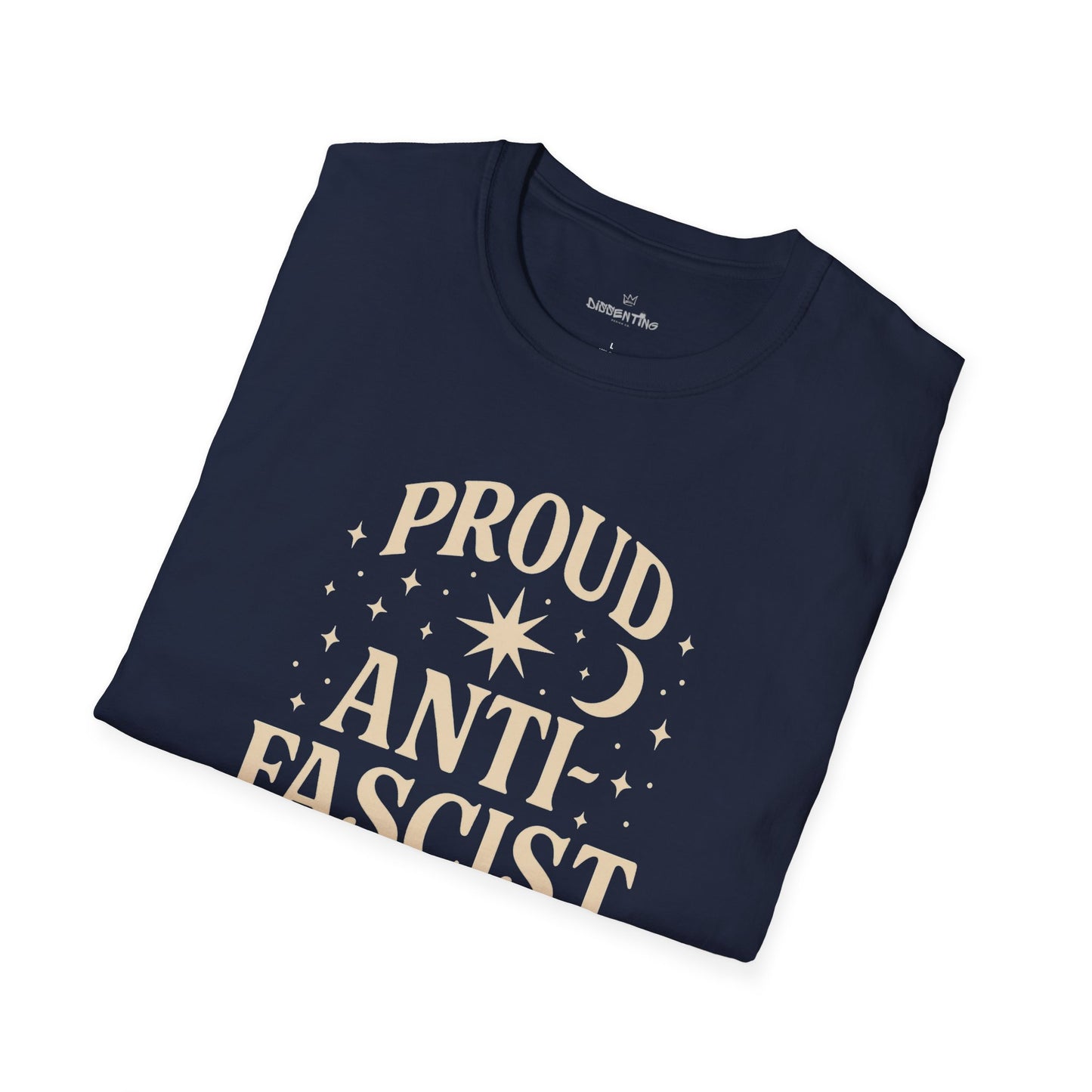 Proud Anti-Fascist – Celestial Design Unisex Tee