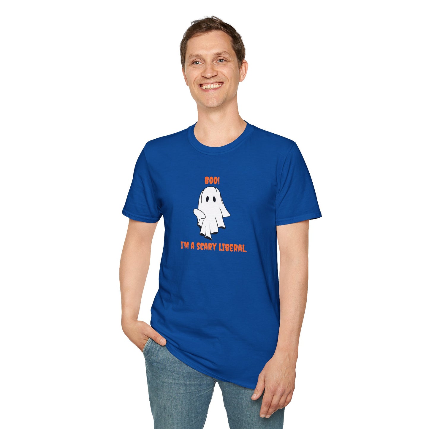 Halloween Funny T-Shirt - Boo! I'm a Scary Liberal.
