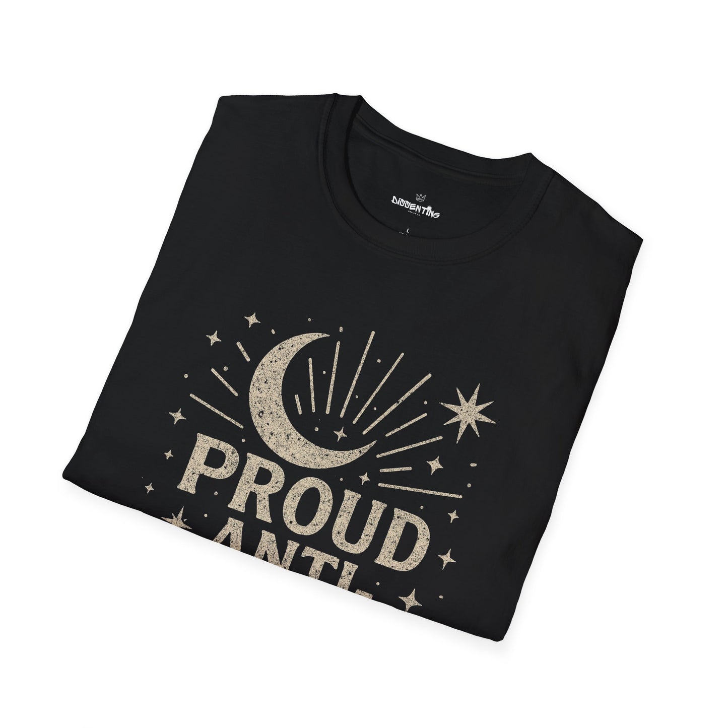 Proud Anti-Fascist – Celestial Vintage Edition Unisex Softstyle Tee