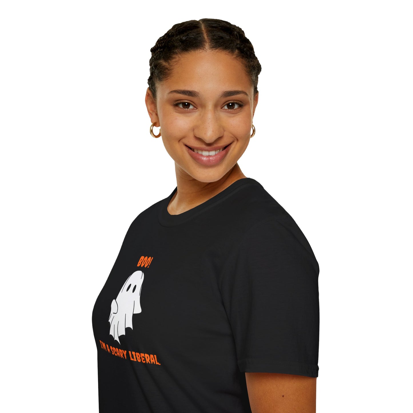 Halloween Funny T-Shirt - Boo! I'm a Scary Liberal.