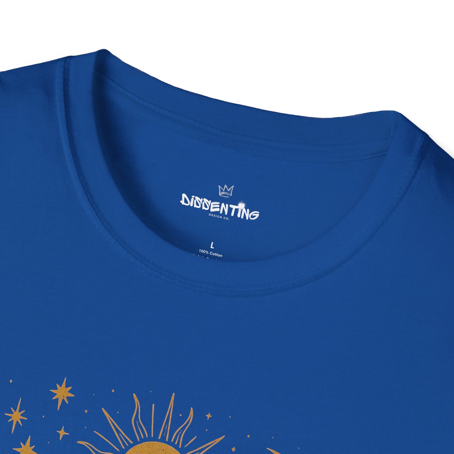 Proud Anti-Fascist – Celestial Sun & Moon Edition Unisex Softstyle Tee
